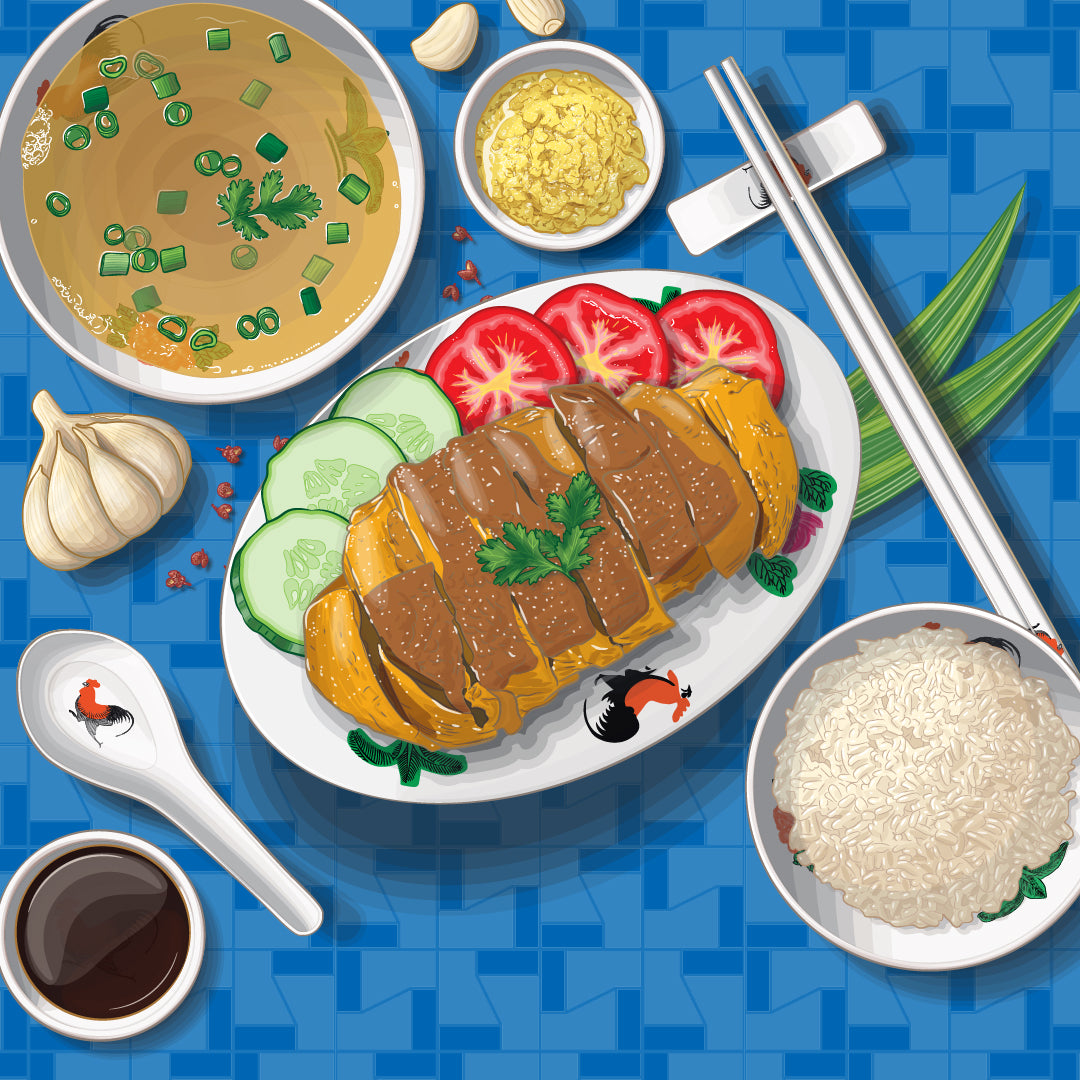 SG60 Hainanese Chicken Cutlet Rice Set (For 8 - 10 Pax)